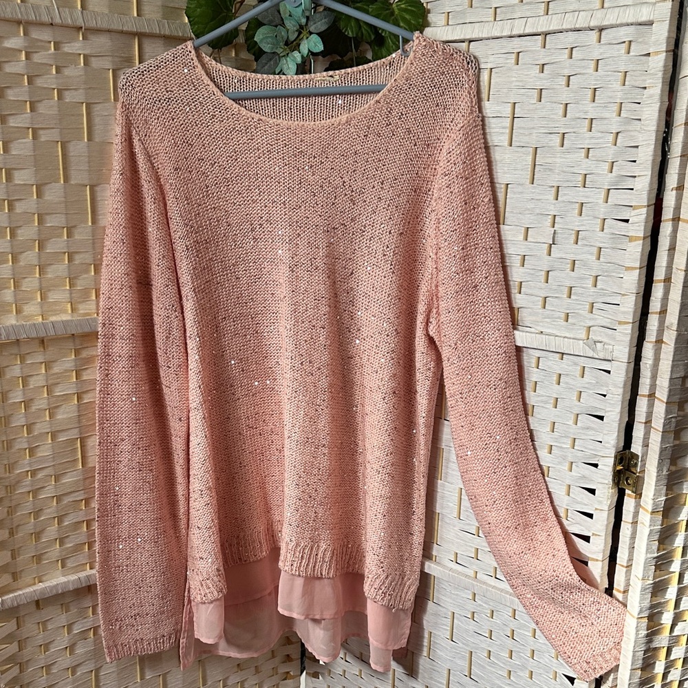 Elegant Pink Women's Sweater